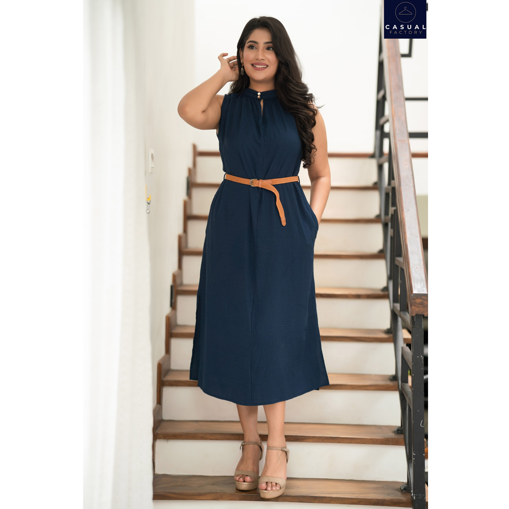 View Blue Sleeveless Dress CF 10031 image