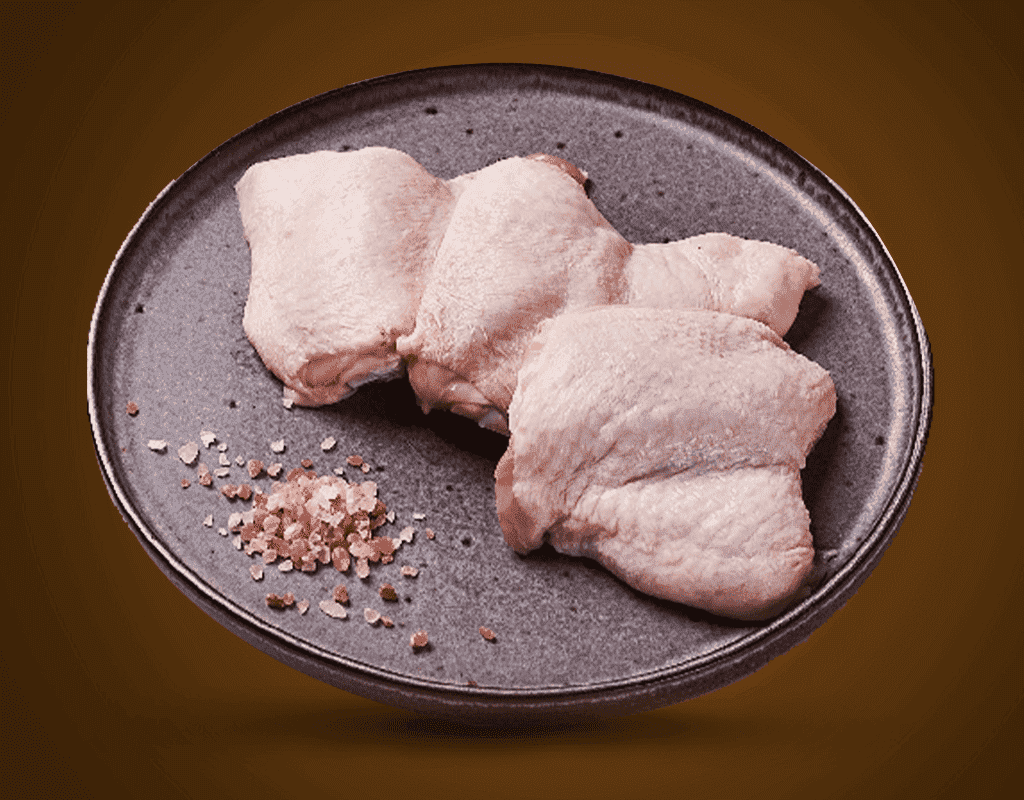 CHICKEN THIGH BONE-IN WITH SKIN 500G