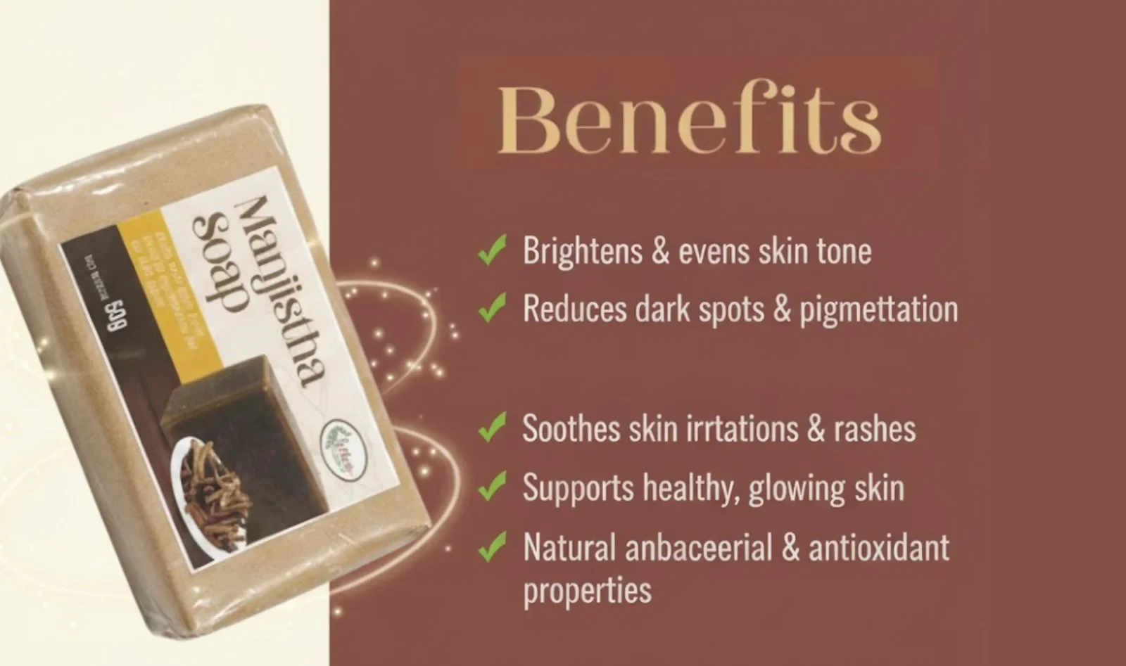 View Nava Herbal Manjistha Soap – Natural Skin Purifying Herbal Soap image