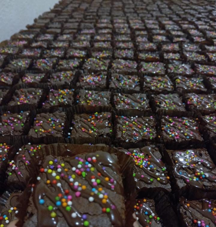 View Fudge Brownies with Chocolate Ganache image