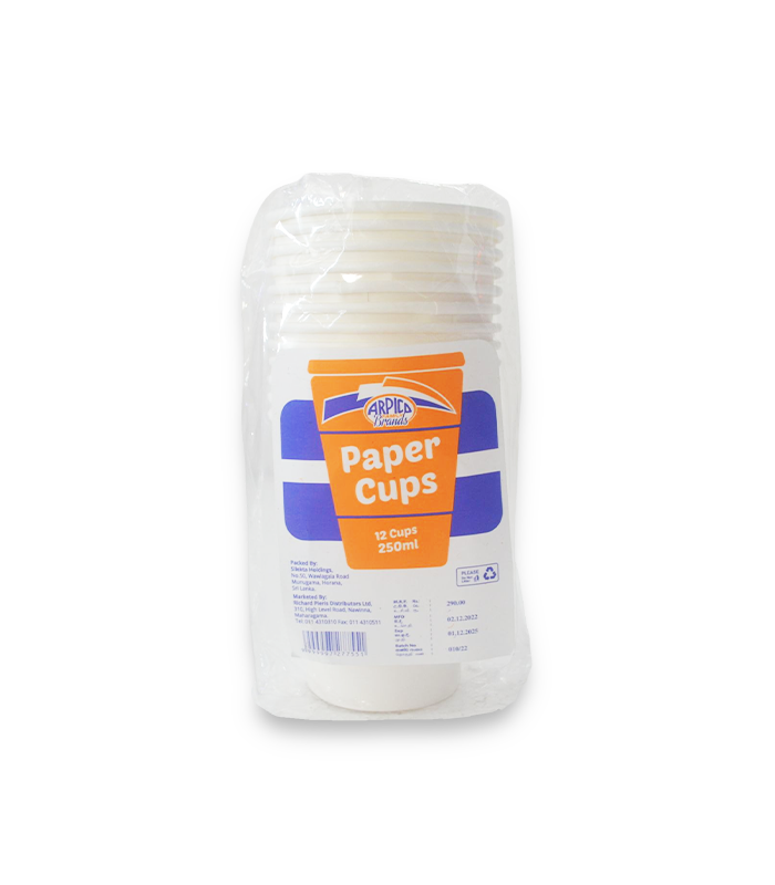 Arpico Paper Cup 250ml/12S