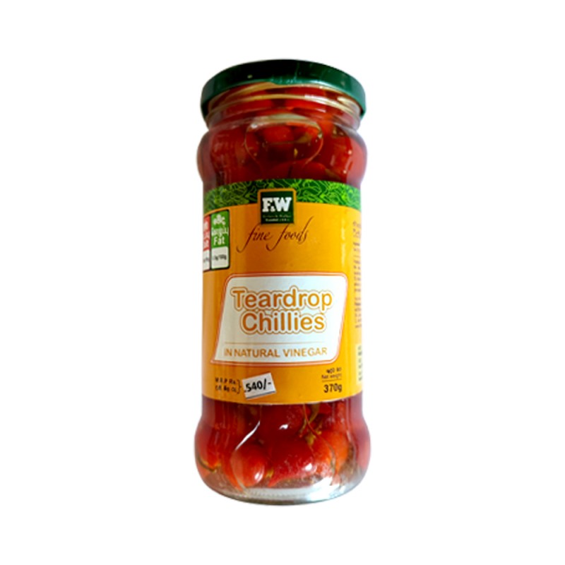 F&W Teardrop Chillies 370g