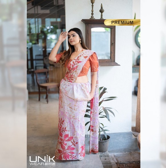 View Modern Handcrafted Batik Saree E1225 image