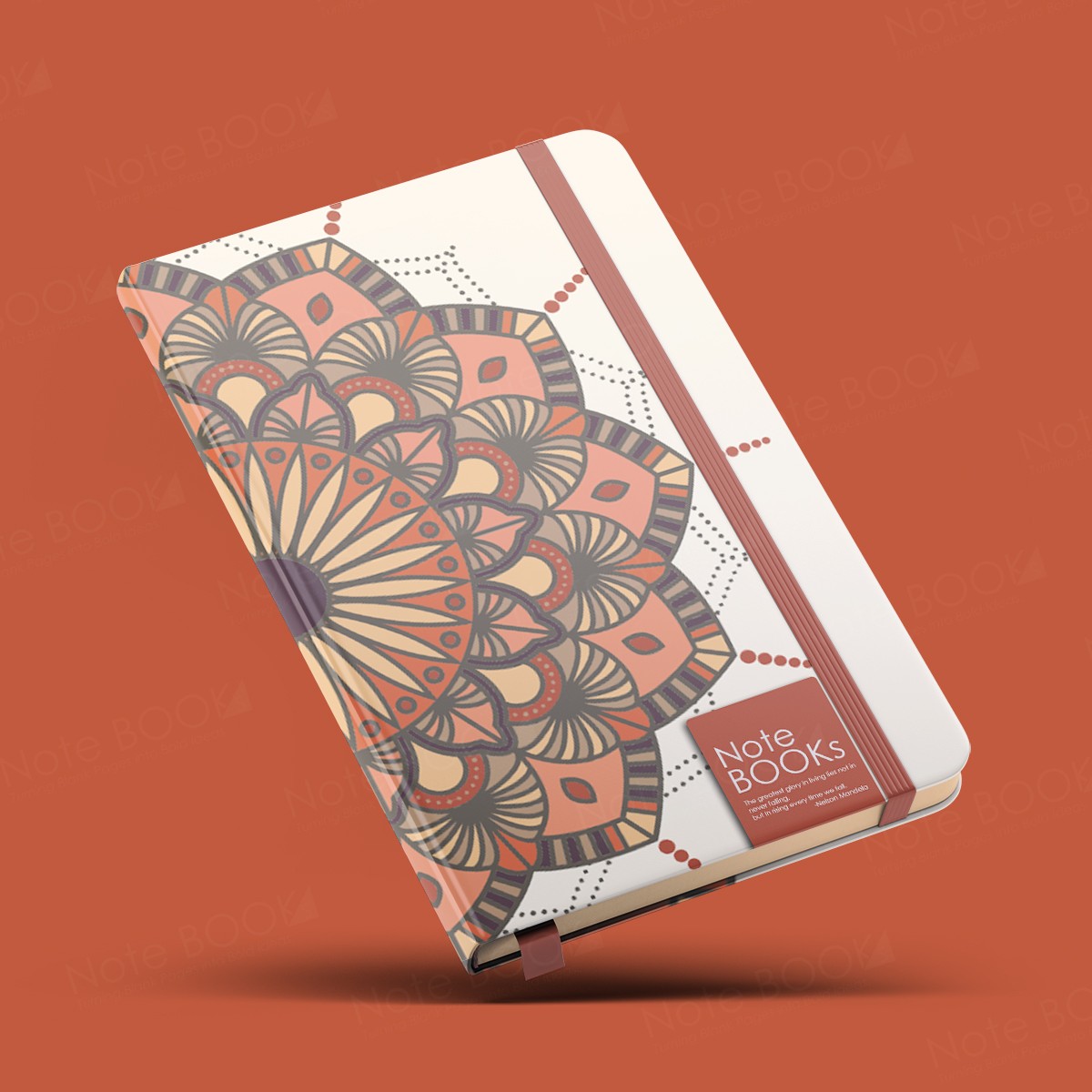 View Mandala Art Perfect Bound Notebook – Aesthetic Journal for Mindfulness, Sketching & Writing (Notebook design NB00448) image