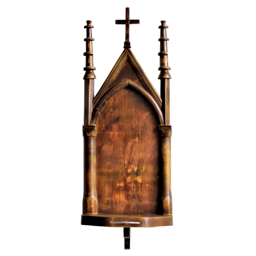 View Exquisite Wooden Catholic Statue 12inch : Handcrafted Sri Lankan Church & Home Shelf Decor image