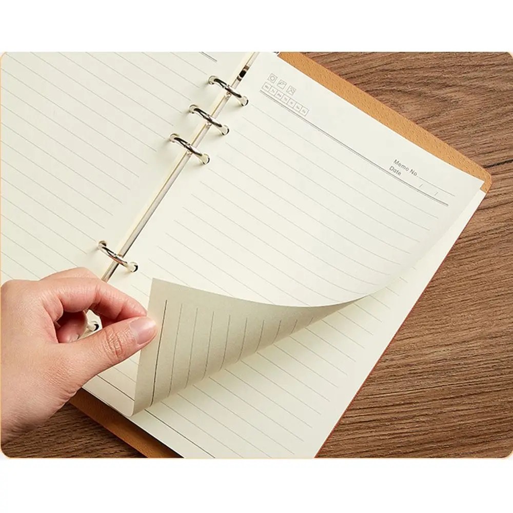 View PU Leather Loose-Leaf Notebook Binder with Hard Cover (Notebook design NB00428) image