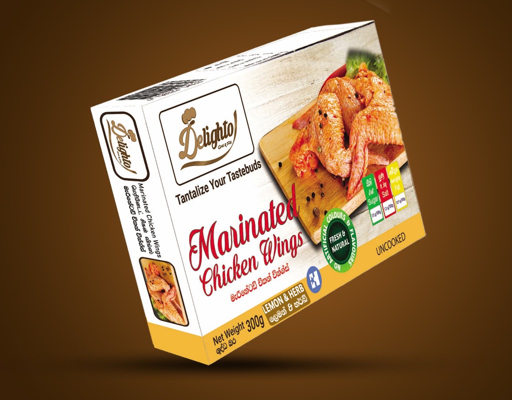 LEMON & HERBS MARINATED WINGS (300G)