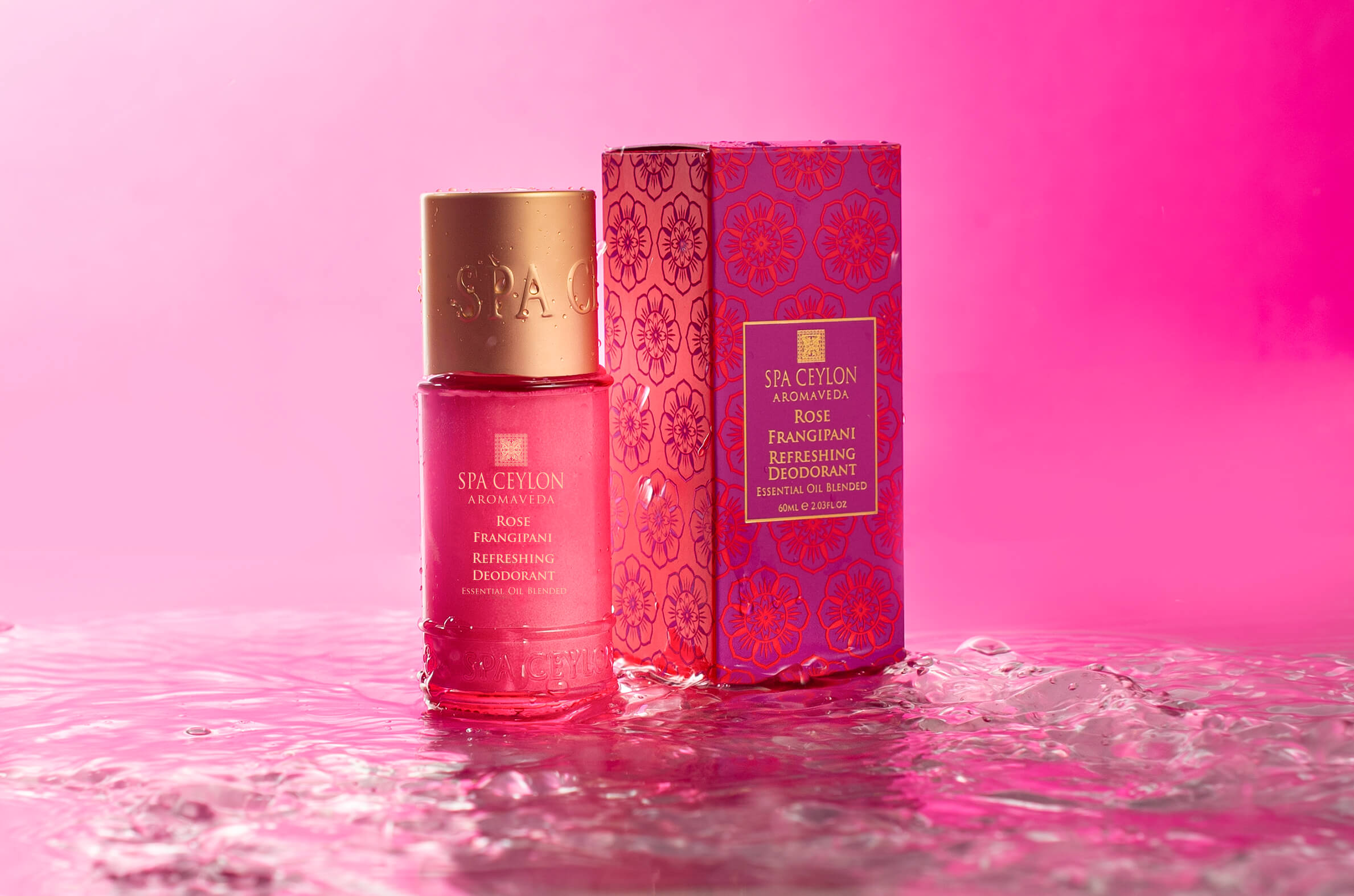 Rose Frangipani – Eau de Ceylon – Refreshing Deodorant – 60ml