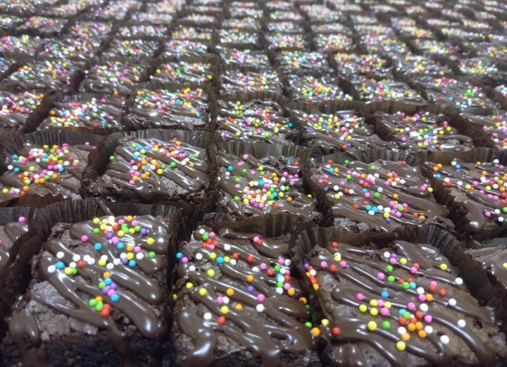 View Fudge Brownies with Chocolate Ganache image