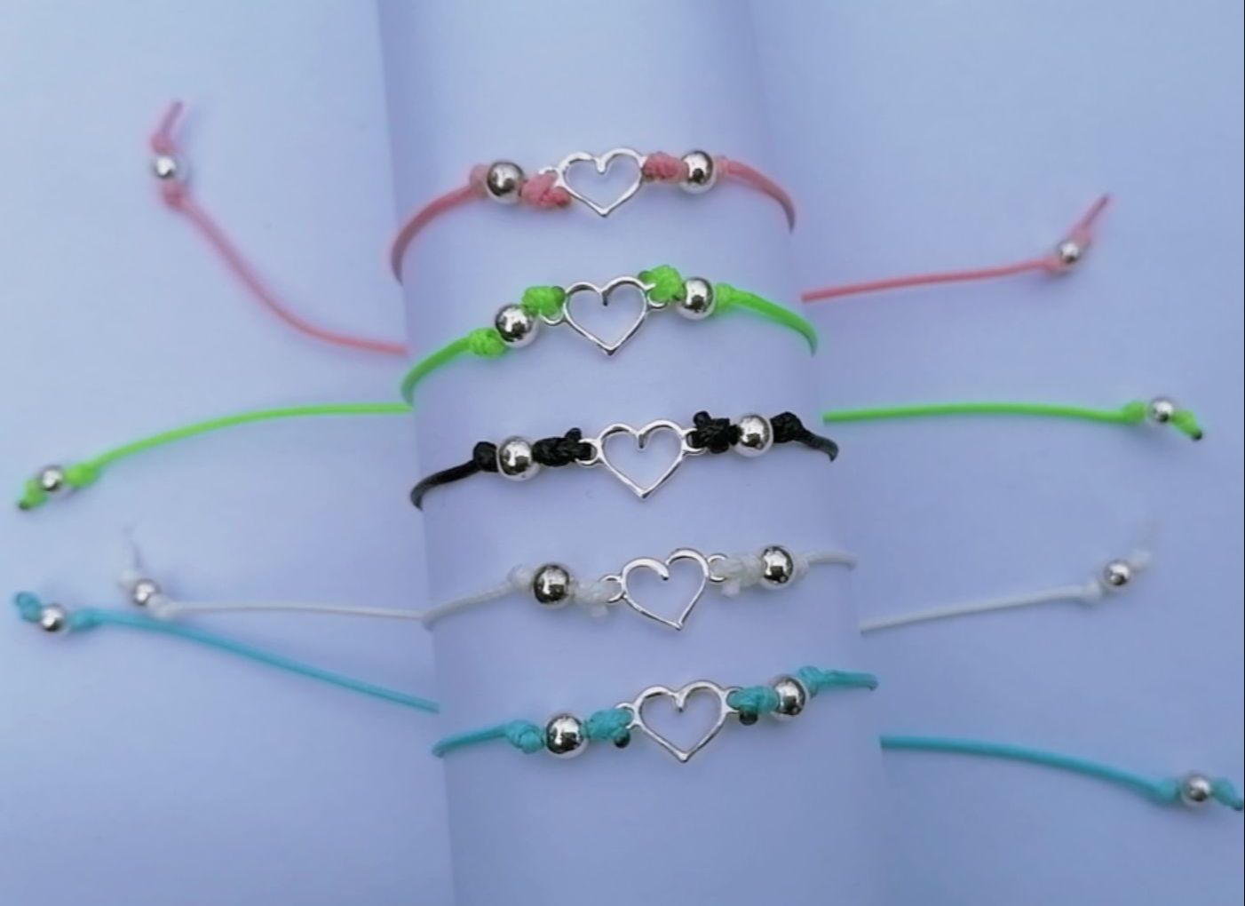 New Korean Fashion Charm Heart Bracelets Anklets for Woman Girls Wedding Jewellery Gifts Lovely Hand Accessories