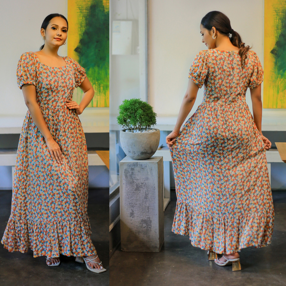 View Floral Maxi Dress CF 100112Y image