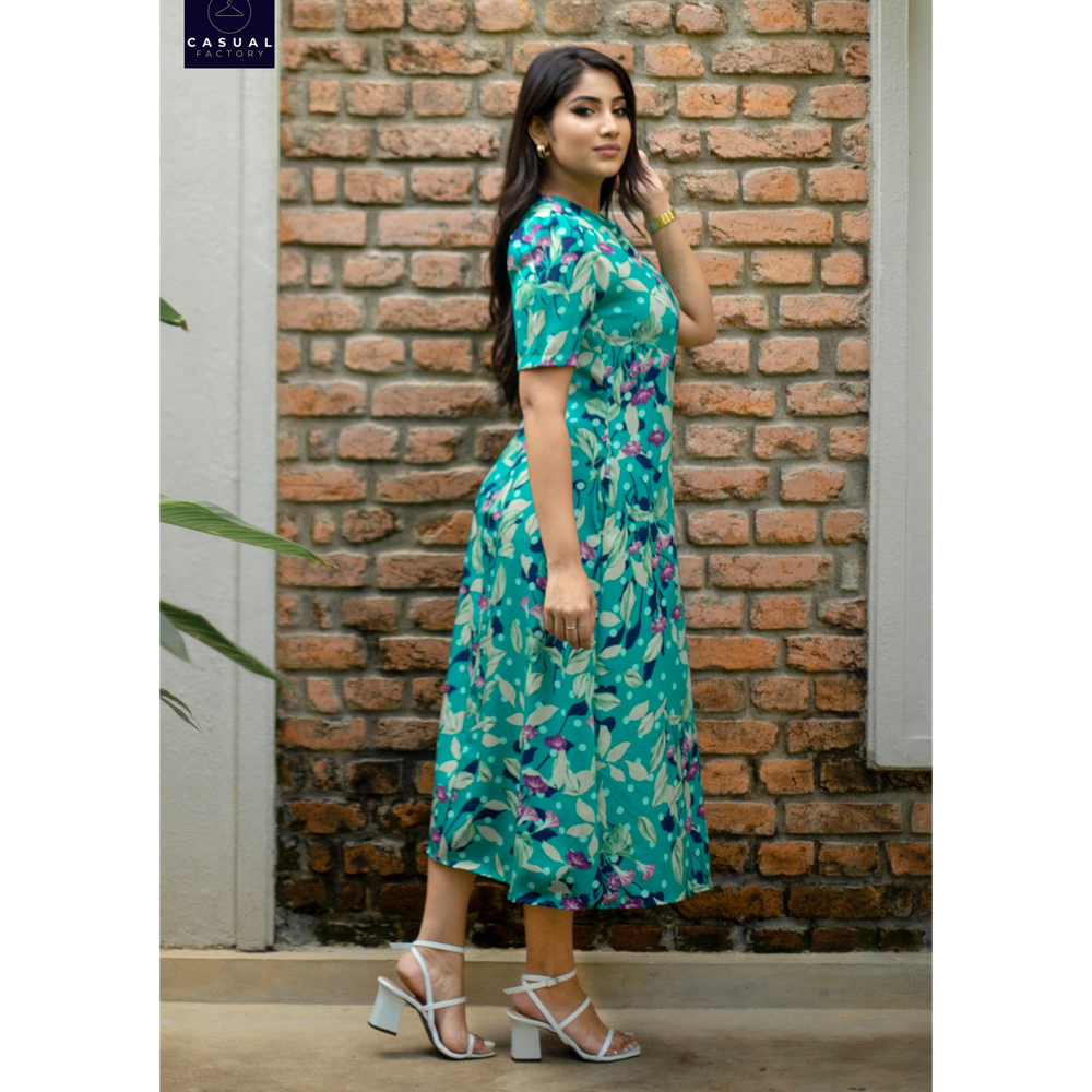 View Long Floral Dress CF 100167 image