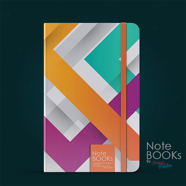 View Smart. Sleek. A5 Perfect Bound (Notebook design NB00453) image