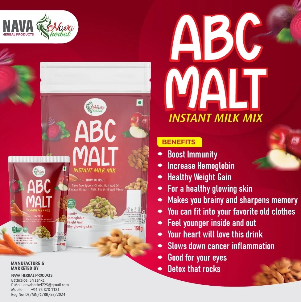 View Nava Herbal ABC Malt 150g – Nutritious Energy & Health Drink image