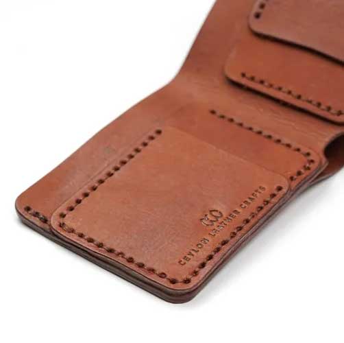 View BiFold Wallet No.02 - Brown Veg Leather image