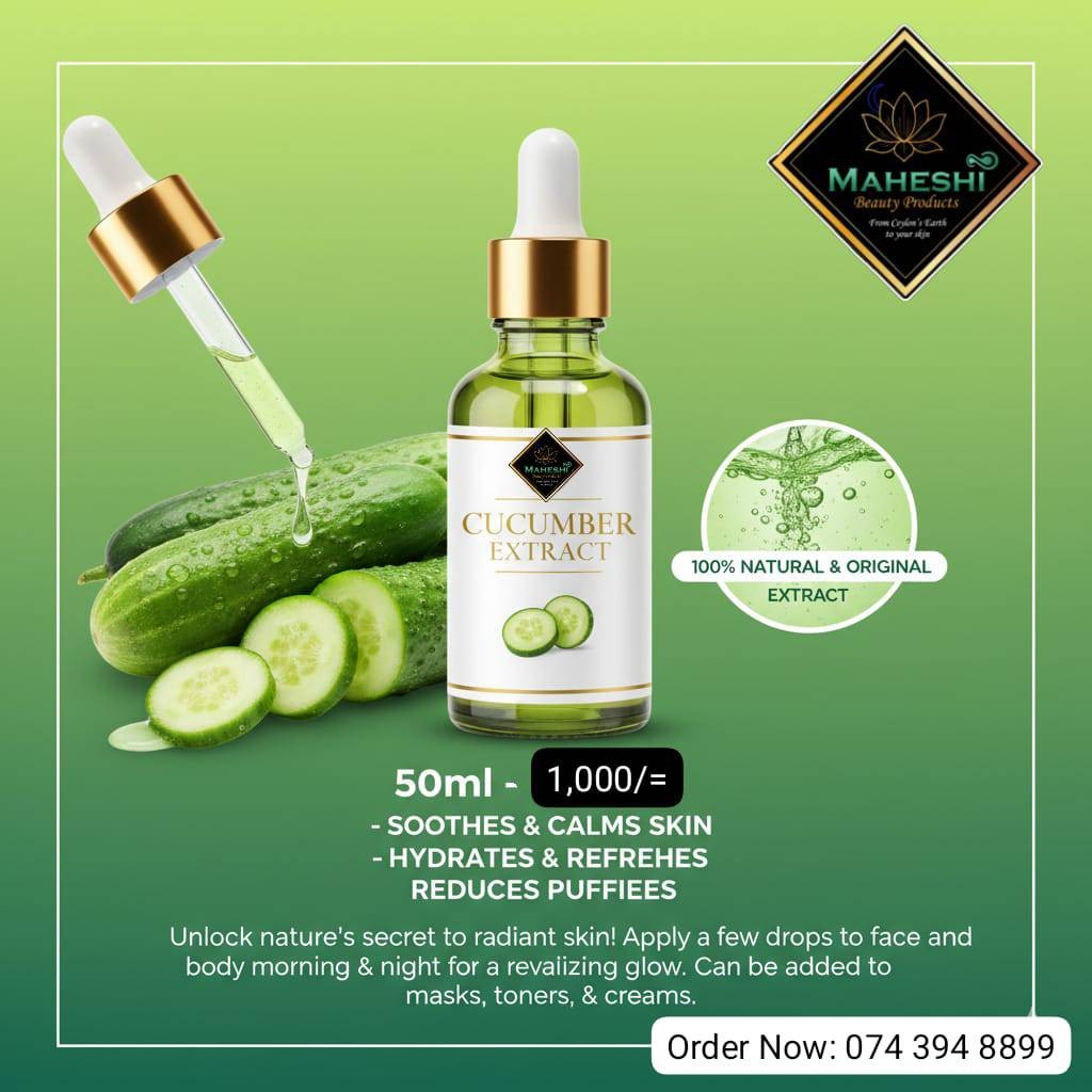 Cucumber Extract - Fresh, Cool & Glowing Skin