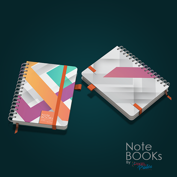 View A5 Spiral Bound Notebooks – Compact, Durable & Custom Printed (Notebook design NB00454) image
