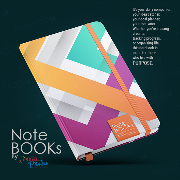 View Smart. Sleek. A5 Perfect Bound (Notebook design NB00453) image