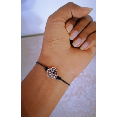 View Adjustable Rose Flower Bracelets for Women Girls image