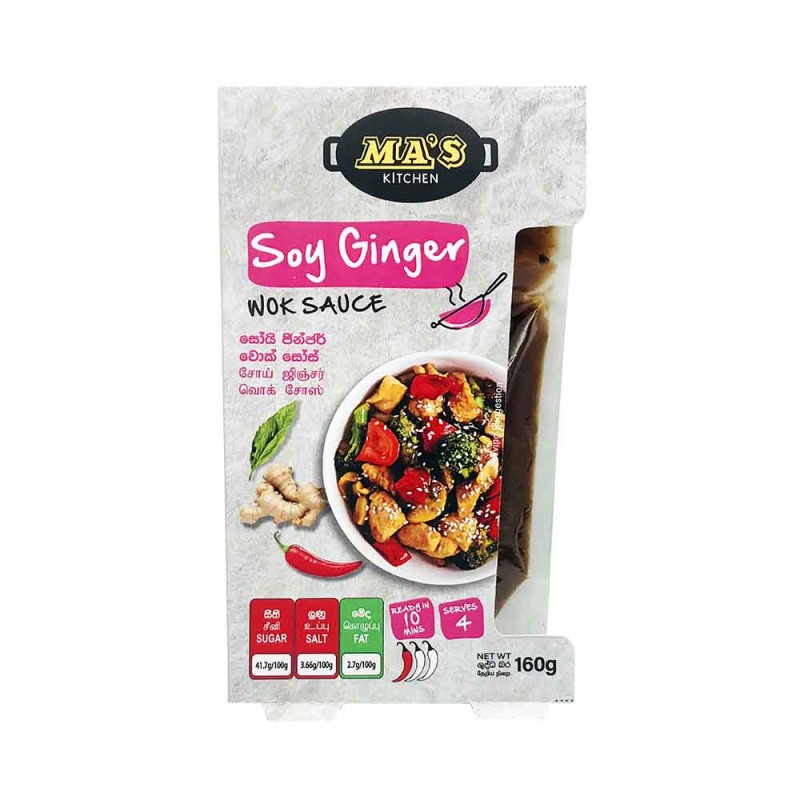 Ma's Kitchen Soy Ginger Wok Sauce 160g