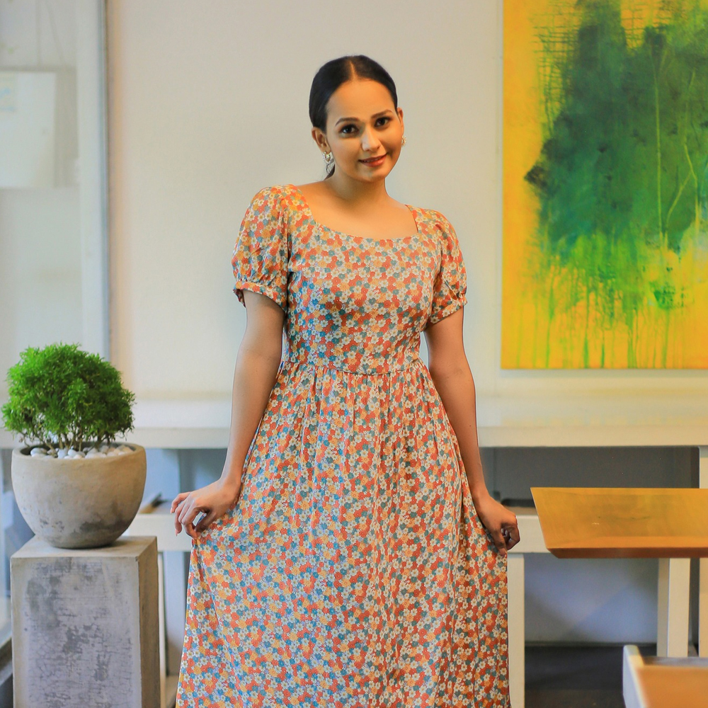 Floral Maxi Dress CF 100112Y