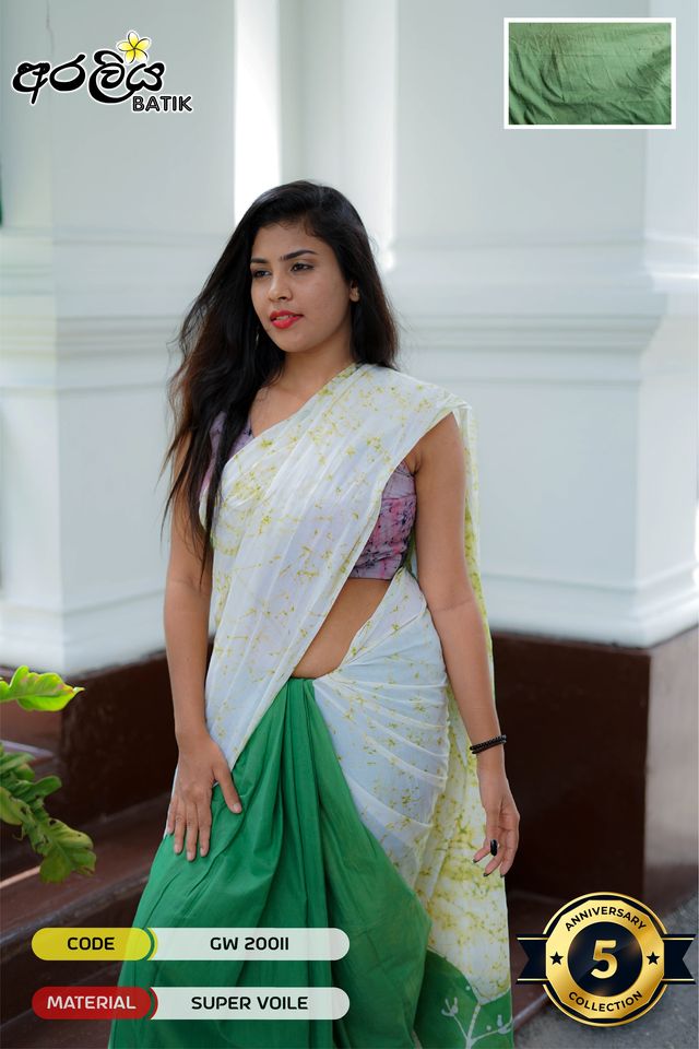 View Hand Made Batik Saree image