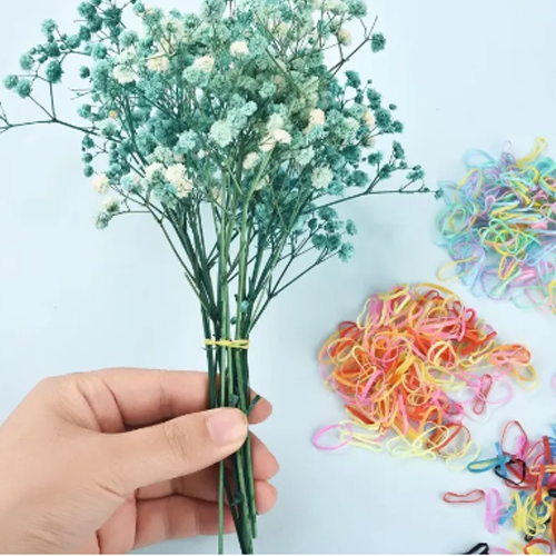 View 100 pcs Cute Elastic Hair Bands Colourful Rubber Bands For Girls Kids Ponytail Rubber Holder Head Band Child Gum Ties Braider Kids Girls Accessories image