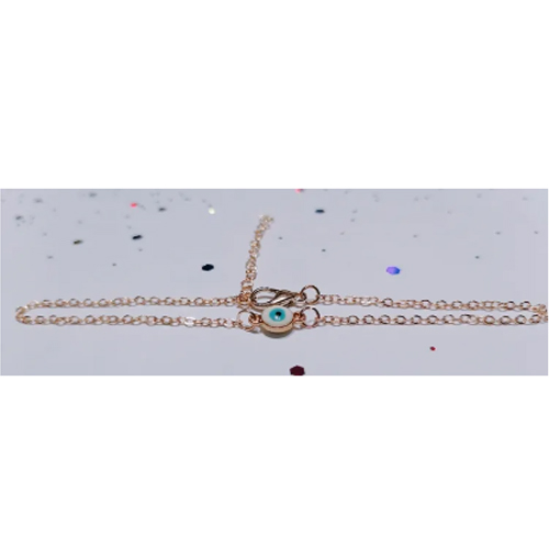 View Trendy Fashion Gold Silver color Simple Chain Eye Anklets For Women Girls Beach Foot Jewelry Leg Chain Ankle Bracelets Women Accessories image