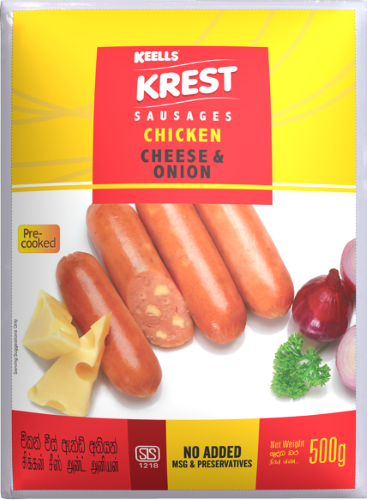 Cheese & Onion Sausages 500g