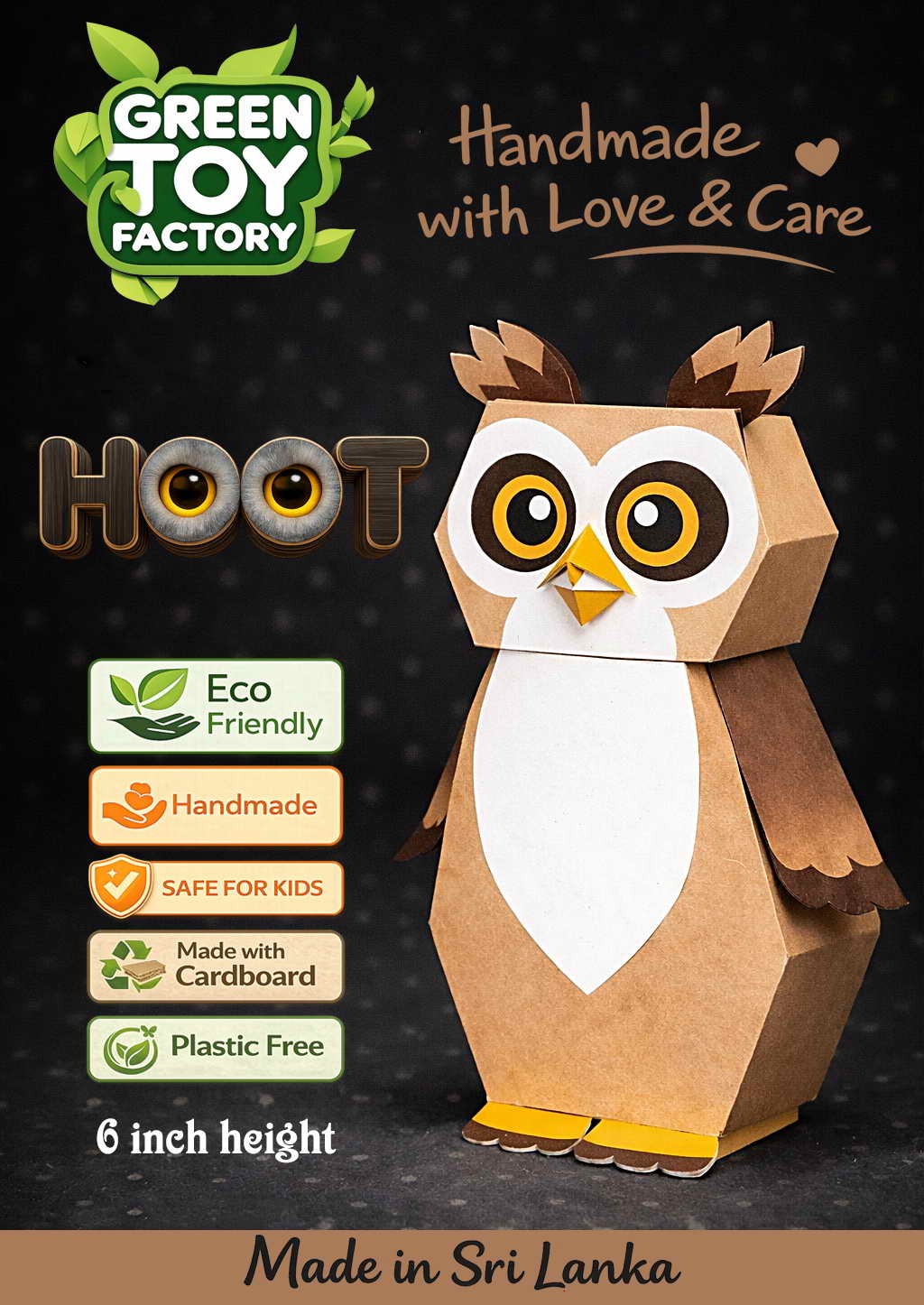 Eco Friendly Toy - Owl