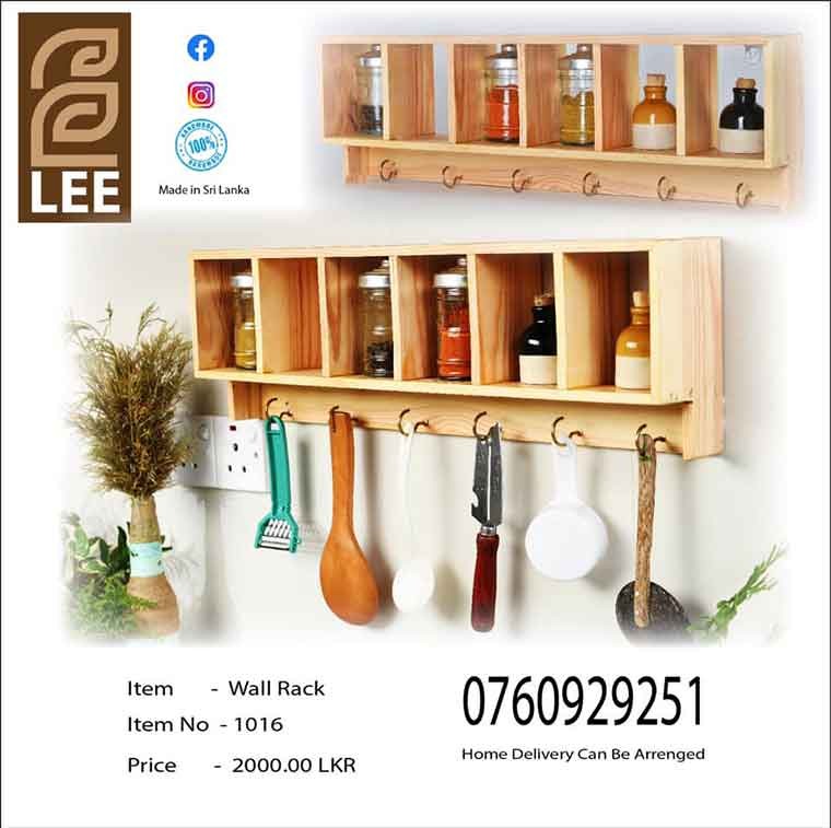 Wooden Wall Rack