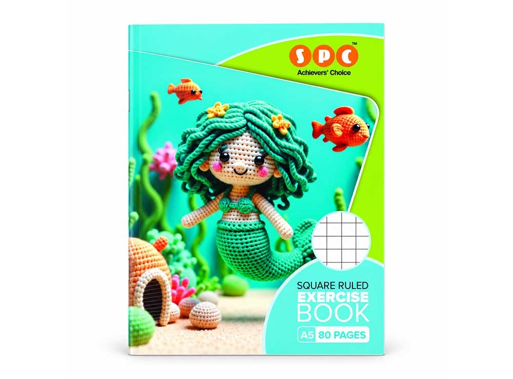 SPC A5 Exercise Book – 80 Pages, Square Ruled