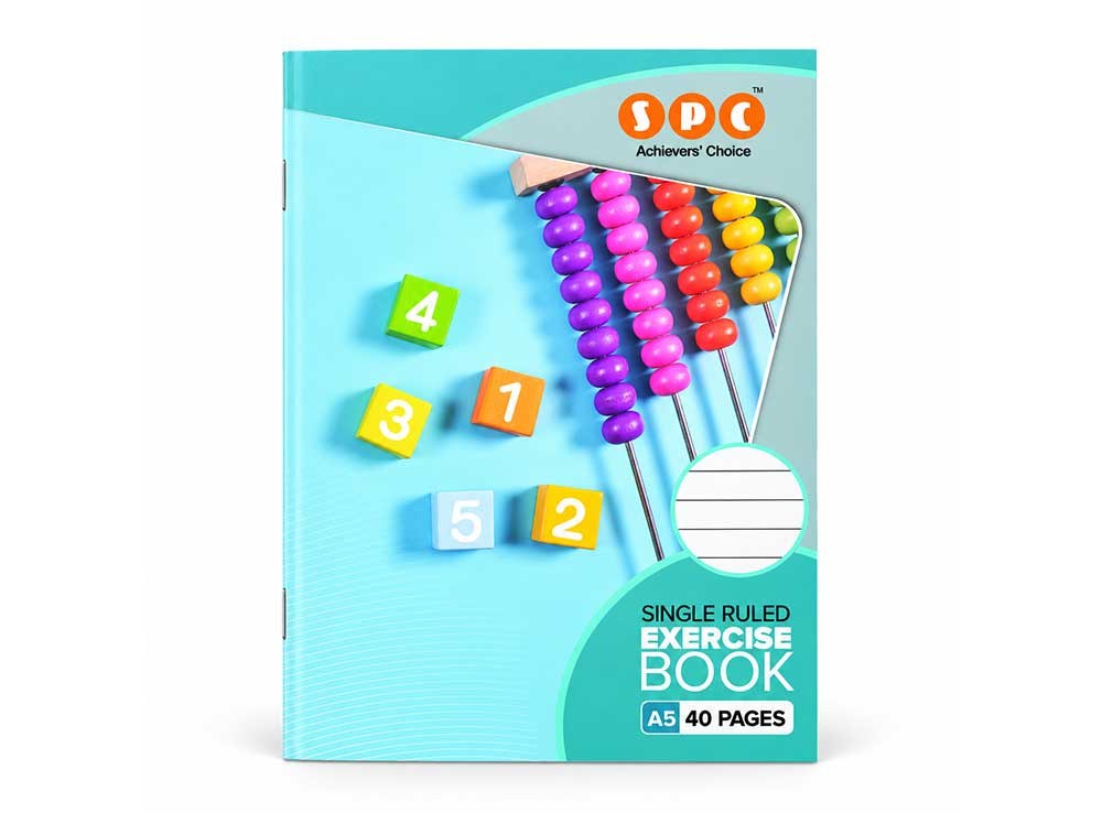 SPC A5 Exercise Book – 40 Pages, 70 GSM, Single Rule | Rs. 50.00